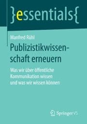 Cover von Publizistikwissenschaft erneuern