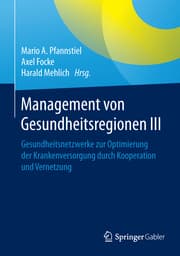 Cover von Management von Gesundheitsregionen III