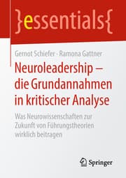 Cover von Neuroleadership - die Grundannahmen in kritischer Analyse