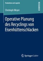 Cover von Operative Planung des Recyclings von Eisenhüttenschlacken
