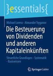 Cover von Die Besteuerung von Dividenden und anderen Kapitaleinkünften