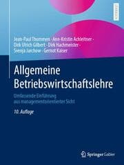 Cover von Allgemeine Betriebswirtschaftslehre