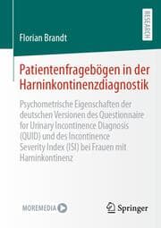 Cover von Patientenfragebögen in der Harninkontinenzdiagnostik