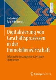 Cover von Digitalisierung von Geschäftsprozessen in der Immobilienwirtschaft