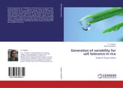 Cover von Generation of variability for salt tolerance in rice