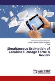 Cover von Simultaneous Estimation of Combined Dosage Form: A Review