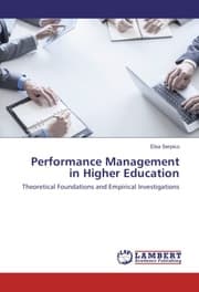 Cover von Performance Management in Higher Education