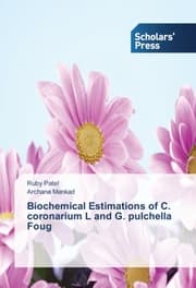 Cover von Biochemical Estimations of C. coronarium L and G. pulchella Foug