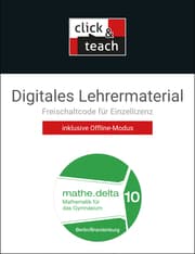 Cover von mathe.delta BE/BB click & teach 10 Box