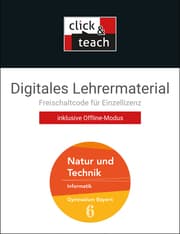 Cover von Natur und Technik: Informatik click & teach 6 Box