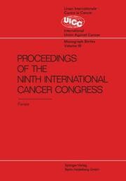 Cover von Proceedings of the 9th International Cancer Congress