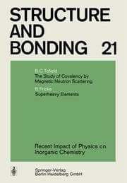 Cover von Recent Impact of Physics on Inorganic Chemistry
