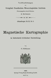 Cover von Magnetische Kartographie in historisch-kritischer Darstellung