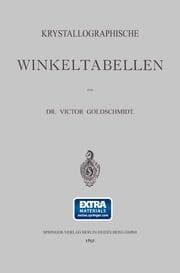 Cover von Krystallographische Winkeltabellen