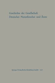 Cover von Geschichte der Gesellschaft Deutscher Naturforscher und Ärzte