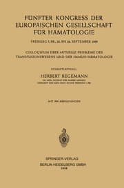 Cover von Fünfter Kongress der Europäischen Gesellschaft für Hämatologie