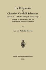 Cover von Die Religiosität des Christian Gotthilf Salzmann