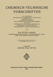 Cover von Chemisch-Technische Vorschriften