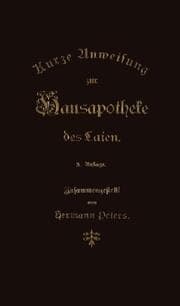 Cover von Kurze Anweisung zur Hausapotheke des Laien
