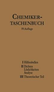 Cover von Chemiker-Taschenbuch