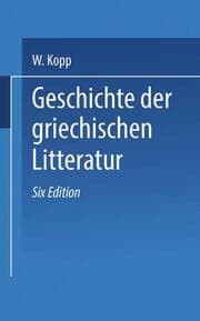 Cover von Geschichte der griechischen Litteratur