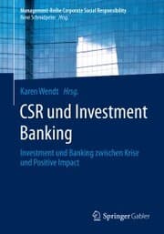 Cover von CSR und Investment Banking