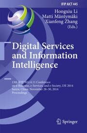 Cover von Digital Services and Information Intelligence