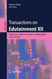 Cover von Transactions on Edutainment XII