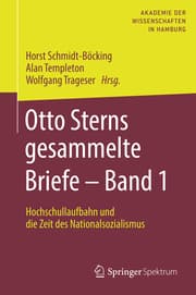 Cover von Otto Sterns gesammelte Briefe 1