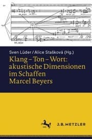 Cover von Klang - Ton - Wort: akustische Dimensionen im Schaffen Marcel Beyers