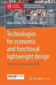 Cover von Technologies for economic and functional lightweight design