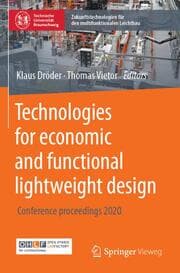 Cover von Technologies for economic and functional lightweight design