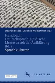 Cover von Handbuch Deutschsprachig-jüdische Literatur seit der Aufklärung Bd. 3: Sprachkulturen