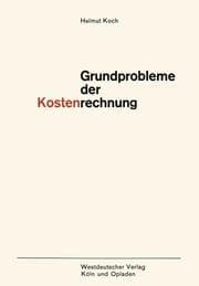 Cover von Grundprobleme der Kostenrechnung