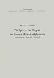 Cover von Die Sprache der Moghol der Provinz Herat in Afghanistan