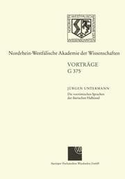 Cover von Die vorrömischen Sprachen der iberischen Halbinsel Wege und Aporien bei ihrer Entzifferung