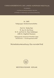 Cover von Wortschatzuntersuchung: Das normale Kind