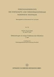 Cover von Untersuchungen an einigen Problemen des Tiefziehens
