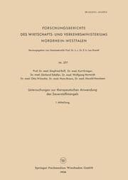 Cover von Untersuchungen zur therapeutischen Anwendung des Sauerstoffmangels