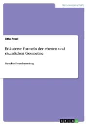 Cover von Erläuterte Formeln der ebenen und räumlichen Geometrie