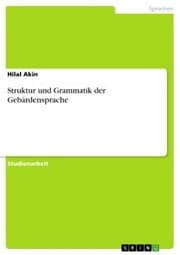Cover von Struktur und Grammatik der Gebärdensprache