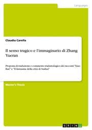 Cover von Il senso tragico e l'immaginario di Zhang Yueran