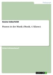 Cover von Pausen in der Musik (Musik, 4. Klasse)