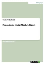 Cover von Pausen in der Musik (Musik, 4. Klasse)