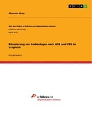 Cover von Bilanzierung von Sachanlagen nach HGB und IFRS im Vergleich