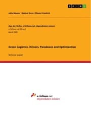 Cover von Green Logistics. Drivers, Paradoxes and Optimization