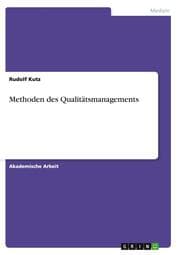 Cover von Methoden des Qualitätsmanagements