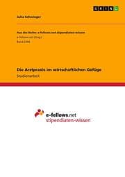 Cover von Die Arztpraxis im wirtschaftlichen Gefüge