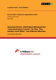 Cover von American Dream. Erkennbare Elemente des 'Amerikanischen Traums' im Film 'Das Streben nach Glück' von Gabriele Muccino