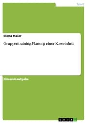 Cover von Gruppentraining. Planung einer Kurseinheit